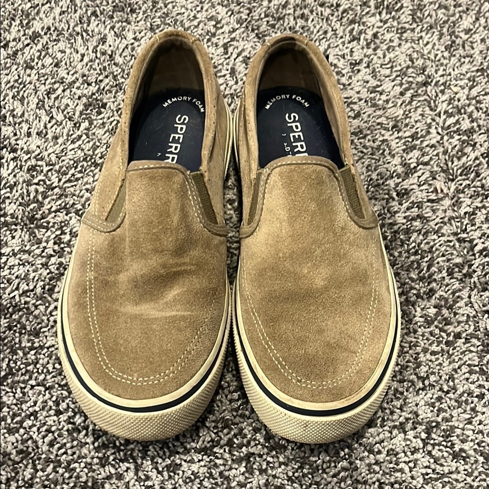 Sperry Men's Tan Slip-On Shoes size 8
